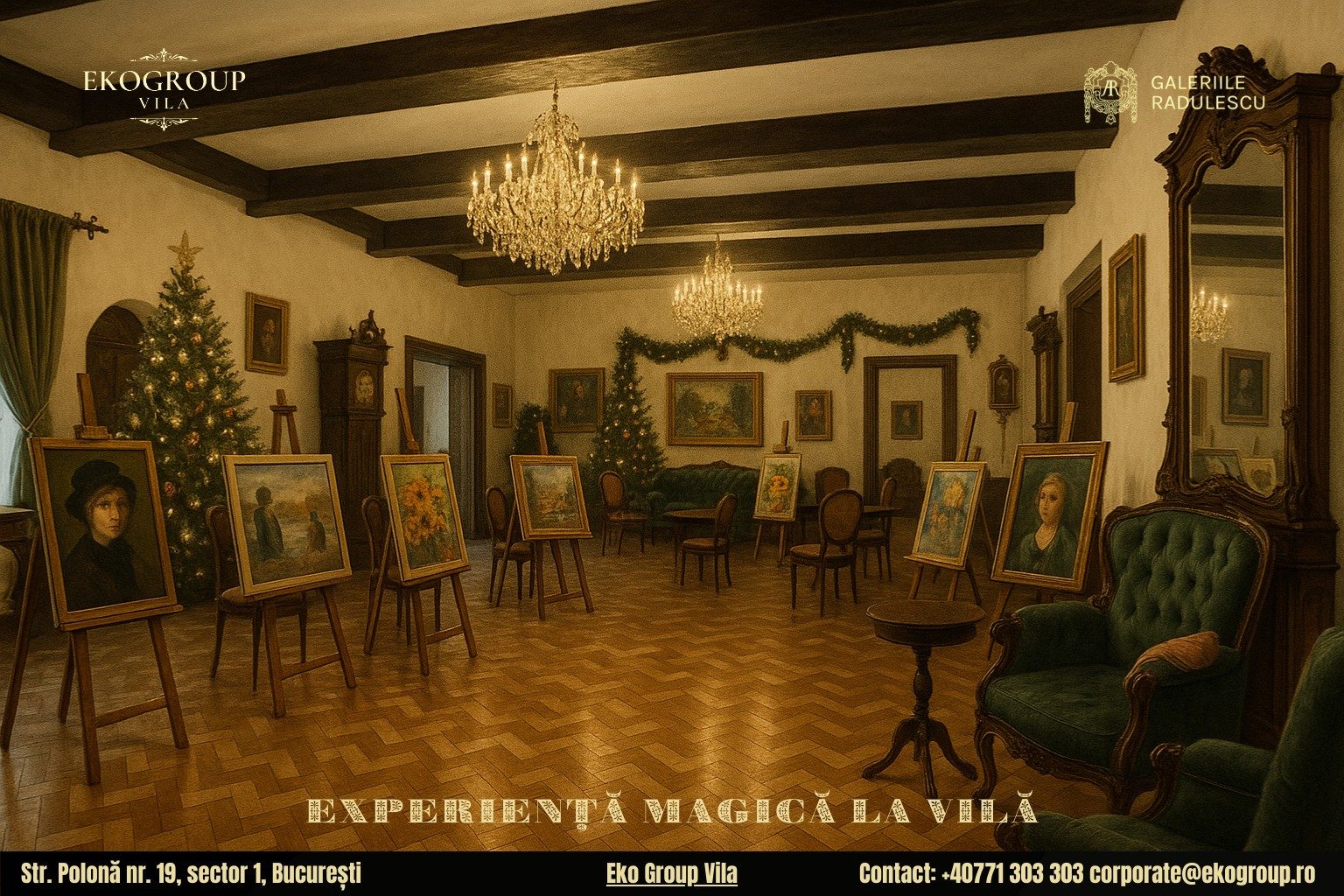 Activități de Crăciun pentru copii: o călătorie fermecătoare în Casa Tătărăscu și expoziția Crăciunul anilor ’30 la Eko Group Vila 1 Activități de Crăciun pentru copii: o călătorie fermecătoare în Casa Tătărăscu și expoziția Crăciunul anilor ’30 la Eko Group Vila